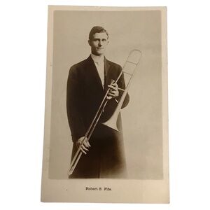 Rev Robert S. Fife Vintage Antique Portrait Photo Postcard Musician Approx 1920s